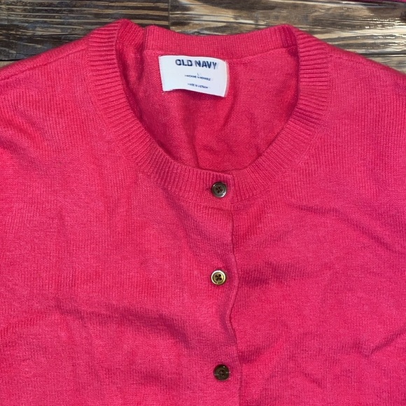 Old Navy Pink Cardigan with  Crop top size Large - Picture 5 of 5